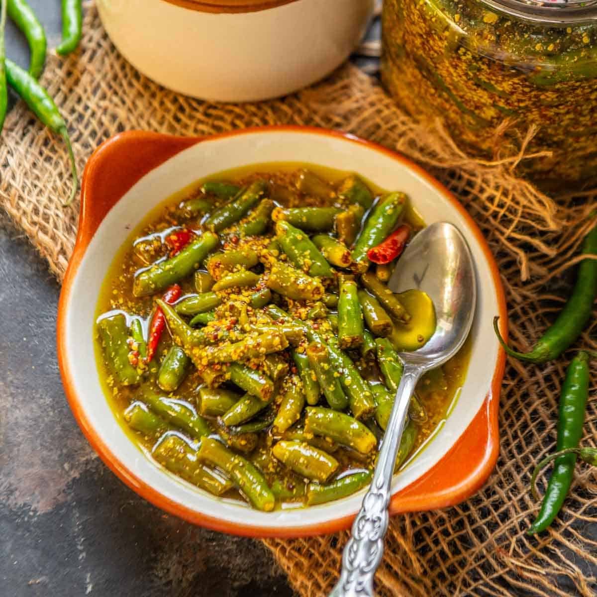 Green Chilli Pickle | Hari Mirch ka Achar